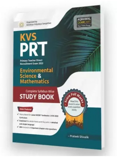 Examcart KVS PRT Textbook Maths & EVS Environmental Science by Prateek Shivalik at Ashirwad Publication